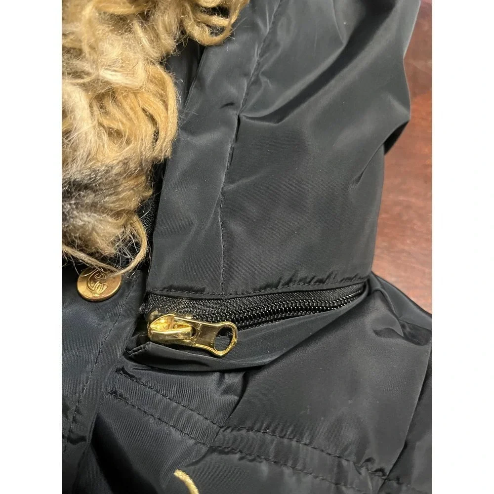 VTG BABY PHAT INSULATED PUFFER JACKET GIRLS S 7-8 FLEECE LINED FAUX FUR Y2K